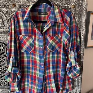 Ralph Lauren Colorful Plaid Shirt